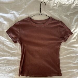 snug ribbed knit top 🍂